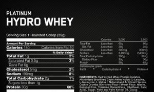 Platinum Hydro Whey – особенности и правила приёма протеина от Optimum Nutrition Добавка для роста мышц